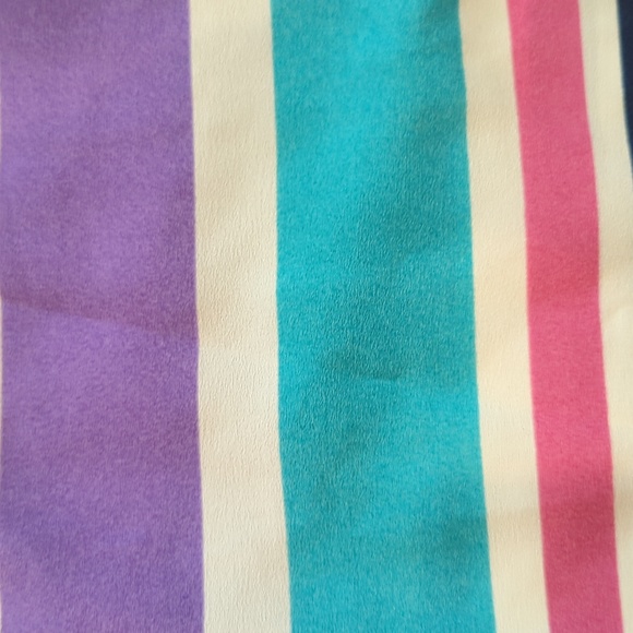 Timing Razor Back Tank with Front Tie Multi Color Stripes Size Medium - Picture 4 of 5